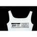 White Black Punk Print Crop Tops Women's Tank Tops Wild Casual Leather Tees