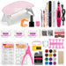 Pro Acrylic Nail Kit Full Manicure Set With Nail Lamp Drill Machine Acrylic Powder Nail Art Tools Kit
