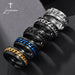 Stainless Steel Rotatable Fashion Rings High Quality Spinner Chain Punk Men Women Jewelry