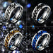 Stainless Steel Rotatable Fashion Rings High Quality Spinner Chain Punk Men Women Jewelry