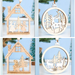 3D Christmas Ornament Wooden Hangings Christmas Decorations For Home Party New Year
