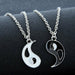 2 pcs/set Best Friends Couple Necklaces Charm Pendant Necklace Jewelry