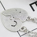 2 pcs/set Best Friends Couple Necklaces Charm Pendant Necklace Jewelry