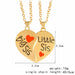 2 pcs/set Best Friends Couple Necklaces Charm Pendant Necklace Jewelry