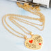 2 pcs/set Best Friends Couple Necklaces Charm Pendant Necklace Jewelry