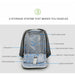 Hidden Anti Theft Zipper 15.6 inch Laptop Backpacks USB Charger Travel Bags