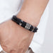 Woven Leather Rope Wrapping Special Style Classic Stainless Steel Unisex Leather Bracelet