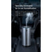 Car Air Humidifier Aluminum Alloy 300mL LED Light  Auto Humidifier