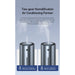 Car Air Humidifier Aluminum Alloy 300mL LED Light  Auto Humidifier