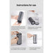 Car Air Humidifier Aluminum Alloy 300mL LED Light  Auto Humidifier