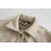 Women Fashion Loose Belt Woolen Jacket Coat Vintage Long Sleeve Overcoat