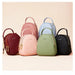3 Layer Women's Backpack Ladies Fashion Small Shoulder Soft Leather Handbag