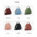 3 Layer Women's Backpack Ladies Fashion Small Shoulder Soft Leather Handbag