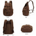 New Fashion Men Women Backpack Vintage Canvas Travel Bags Large Capacity Backpack