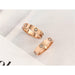 Trendy Stainless Steel Love Rings Women Men Couple CZ Crystal Rings Jewelry