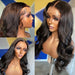 Body Wave 13x4 Front Wigs Pre Plucked Brazilian Human Hair Long Lace Frontal Wigs