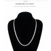 6MM 925 Sterling Silver Necklace Bracelet Fashion Jewelry For Women Men