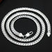 6MM 925 Sterling Silver Necklace Bracelet Fashion Jewelry For Women Men