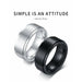 6/8mm Spinner Ring Men Women Stress Release Stainless Steel Jewelry Rings