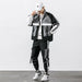 Hip Hop Work Wear Men's Jacket & Pant 2PCs Set Tracksuit Clothing