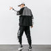 Hip Hop Work Wear Men's Jacket & Pant 2PCs Set Tracksuit Clothing