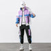 Hip Hop Work Wear Men's Jacket & Pant 2PCs Set Tracksuit Clothing