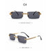 Rimless Diamond Sunglasses Women Rectangle Crystal Vintage Rhinestone Glasses Eyewear