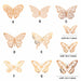 12 Pcs/Set 3D Wall Stickers Hollow Butterfly Home Wall Decoration