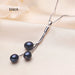 Multicolor Natural Pearl Pendant Necklace 925 Sterling Silver Jewelry For Women