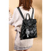Fashion Multifunction Backpack Women Plaid Leather Small Travel Bags