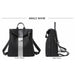 Fashion Multifunction Backpack Women Plaid Leather Small Travel Bags