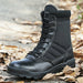 Fashion Men Boots Outdoor Leather Military Breathable Combat Hiking Shoes