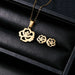 Stainless Steel Jewelry Sets Women Unique Design Necklace Earrings Wedding Jewelry