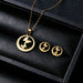 Stainless Steel Jewelry Sets Women Unique Design Necklace Earrings Wedding Jewelry
