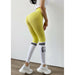 Striped Alphabet Woman Seamless Legging Yoga Pants Sports High Waist Full Length Fitness Workout Leggings