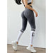 Striped Alphabet Woman Seamless Legging Yoga Pants Sports High Waist Full Length Fitness Workout Leggings