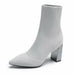 Metal Blade High Heels Socks Boots Women Stretch Fabric Elastic Stilettos Pointed Toe Ankle Boots