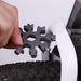 18 In 1 Multi-Tool Snowflake Compact Multifunction Screwdriver Stainless Steel Gadget