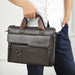 Men Briefcase Genuine Leather Bag Business Class Crossbody Gentlemen Travel Office Bags