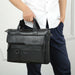 Men Briefcase Genuine Leather Bag Business Class Crossbody Gentlemen Travel Office Bags