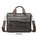 Men Briefcase Genuine Leather Bag Business Class Crossbody Gentlemen Travel Office Bags