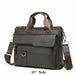 Men Briefcase Genuine Leather Bag Business Class Crossbody Gentlemen Travel Office Bags