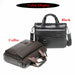 Men Briefcase Genuine Leather Bag Business Class Crossbody Gentlemen Travel Office Bags