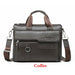 Men Briefcase Genuine Leather Bag Business Class Crossbody Gentlemen Travel Office Bags