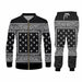 Hip Hop Jogger Sweatshirt Sweatpants Paisley Graphic Tracksuit For Men & Women