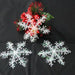 30pcs Christmas Party White Snowflake Decor For home Hanging Pendants New Year Gifts Xmas Tree Ornaments Decoration