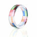 Resin Ring Colorful Memory Irregular Space Film Paper Inside Ring for Women Handmade Jewelry Friendship Wedding Band Rings Gifts