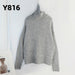 Autumn Winter Women Knitted Turtleneck Cashmere Sweater Oversize Casual Basic Pullover Jumper