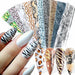 Nail Foils Stickers Snake Print Leopard Wild Animal Skin Slider Sticker
