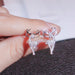 Creative Stylish Elk Crystal Deer Stud Earrings Women Fashion Jewelry